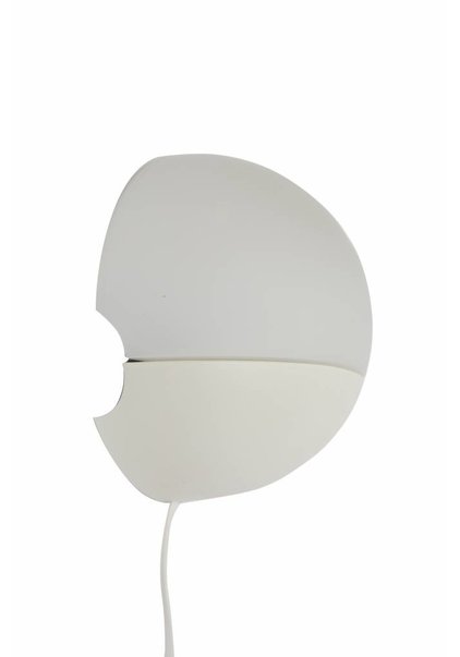 Ronde Wandlamp, Wit