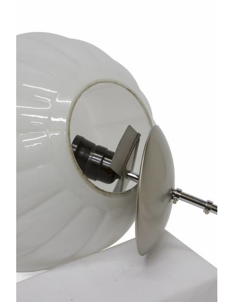 Afdekplaat, mat zilverkleur, 12.5 cm diameter, vrij plat