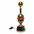 Super cool futuristic lamp, chrome, black and orange