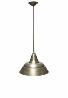 Industrial Lamp, Silver-Coloured Shade