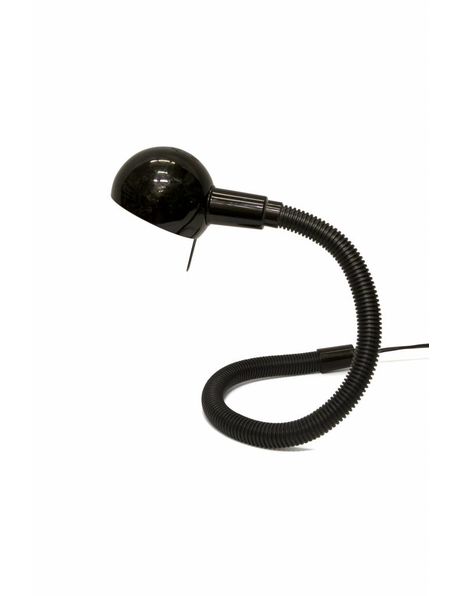 desk lamp: 'Serpent', flexible fixture, completely black