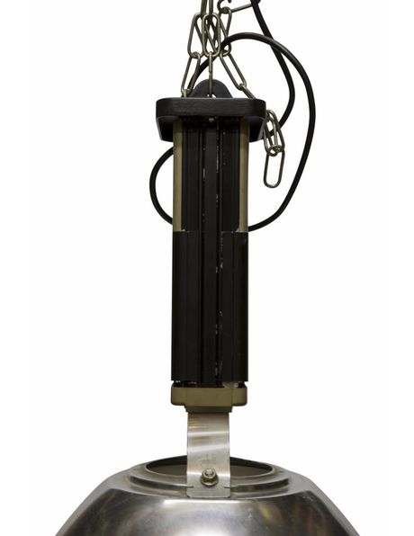 Chromen hanglamp, merk: Europhane, ca. 1950