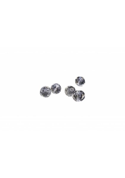 Strass Stones (Round Beads), Chandelier Crystal, Sold per 5 pcs.