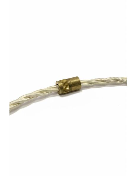 Luxury strain relief for lamp cord, brass