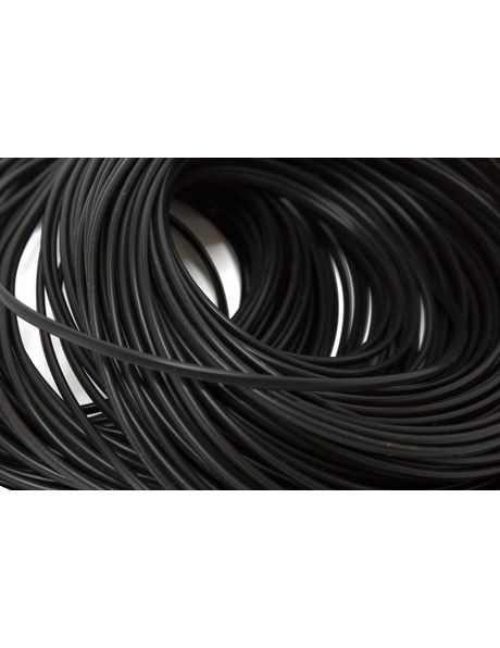 Electrical cord, flat model, black colour, 2  x 0.75 (0.3 inch)