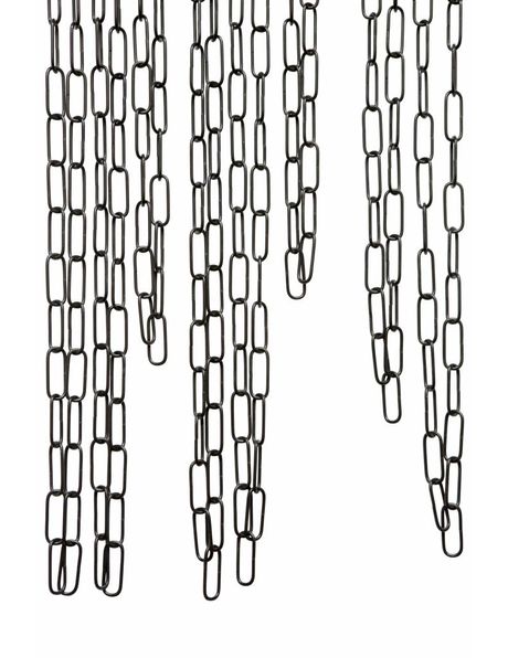 Zwarte lampenketting, 4.0 x 1.5 cm schakel
