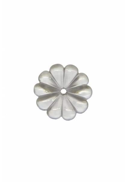 Crystal Glass for Chandelier: Rosette 2.5 cm / 1.0 inch (per 5)