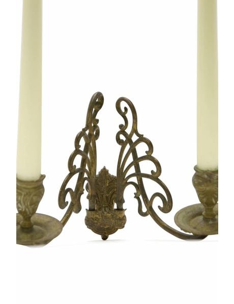 Piano candlestick can also be mounted on the wall, from the 1930s