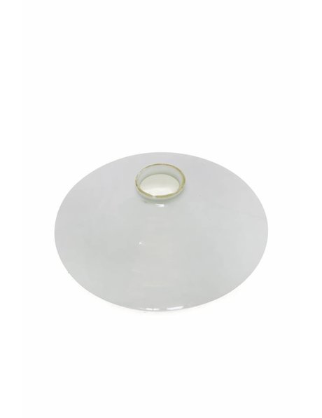 Witte lampenkap van klassiek opaalglas