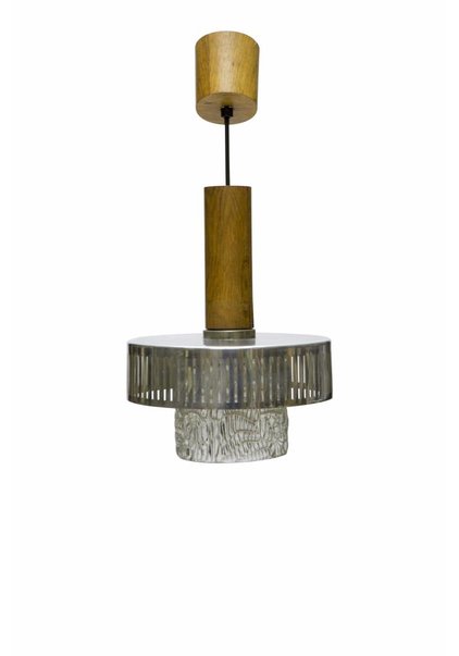 Small Pendant Lamp with Wood