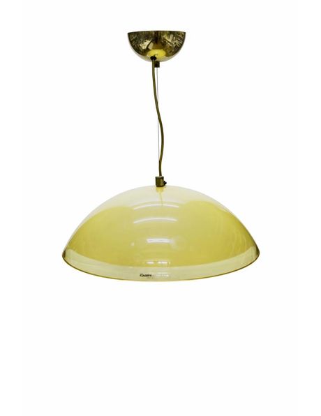 Grote hanglamp van perspex, Italiaans design, ca. 1960