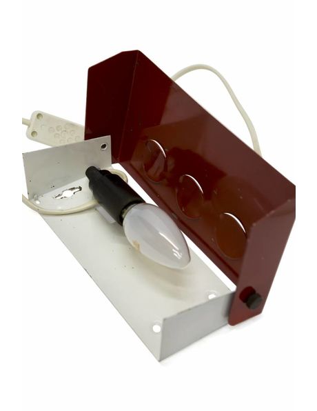 Reading lamp, red metal from V&D