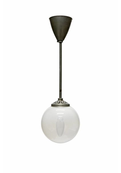 Kleine Industriele Hanglamp, Shade Glas