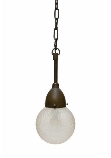 Pendant Lamp, Sphere, Frosted Glass Shade