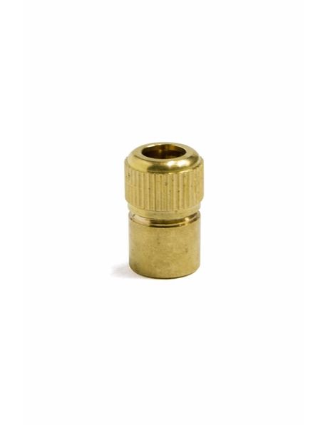 Luxury strain relief for lamp cord, brass, M10x1