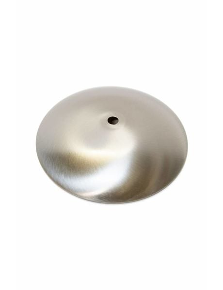Afdekplaat, mat zilver, 14.5 cm diameter