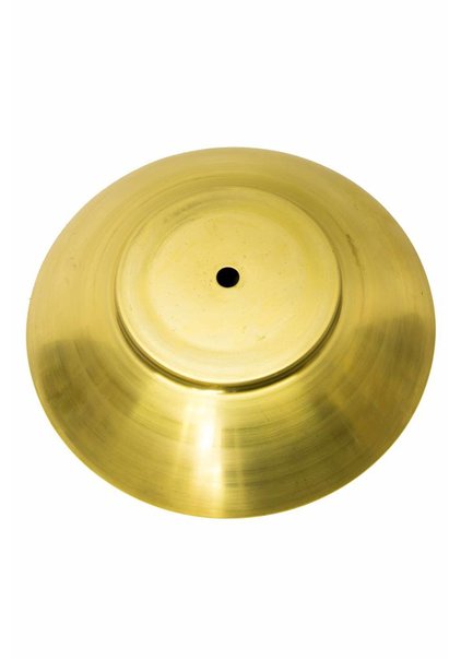 Cover Plate for Lamp Glass, Brass,  19.5 cm / 7.7 inch Diameter