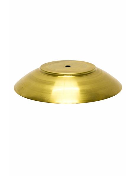 Round cover plate for glass lampshade, Brass