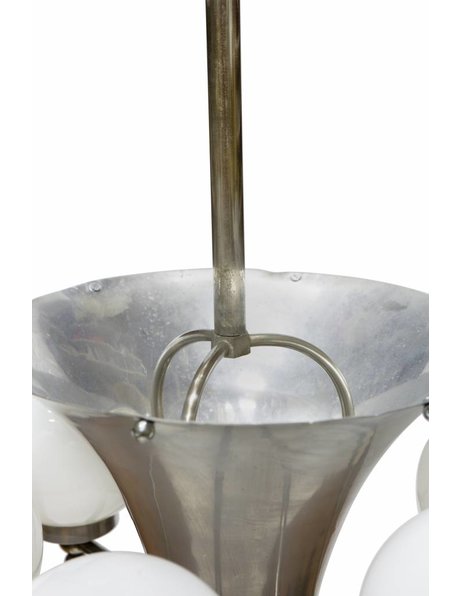 Stijvolle Art Deco hanglamp, met 7 lichtpunten, ca. 1930