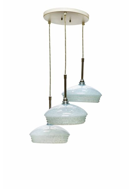 Cascade Pendant Lamp, Light Blue Glass