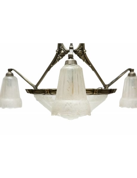 Art Deco hanging lamp, Maynadier, 1930s