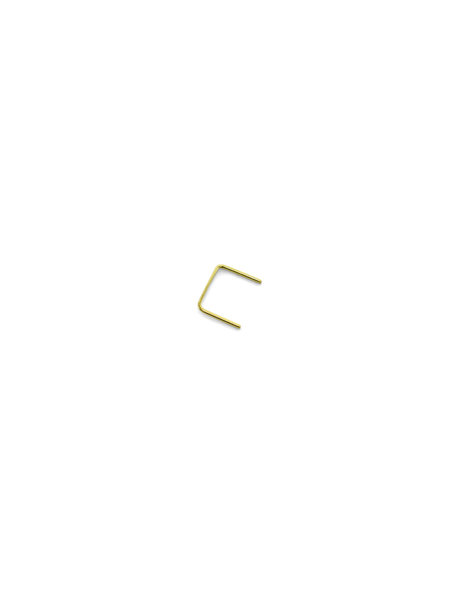 Brass staples / pins for chandelier beads, 20 pieces in a bag