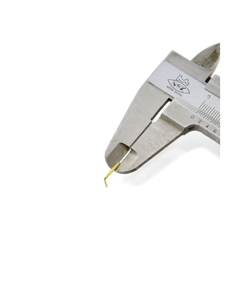 Brass staples / pins for chandelier beads, 20 pieces in a bag