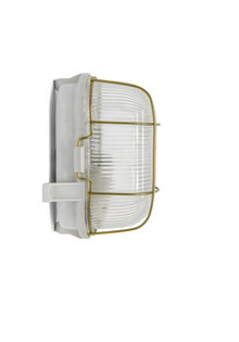 Industrial Wall Lamp, Rectangular, with Cage