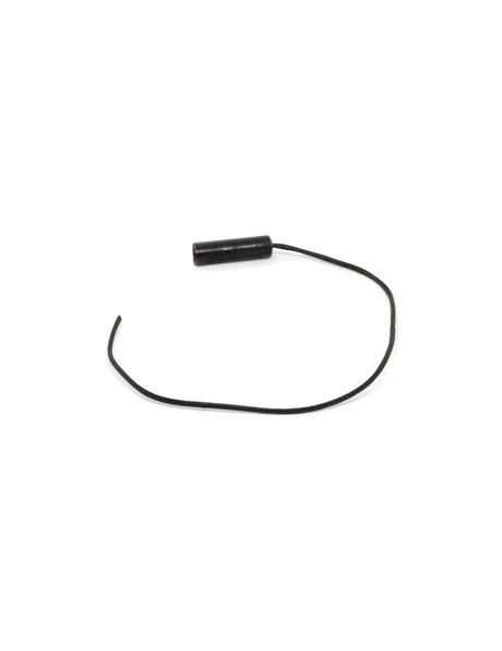 Black pull cord for wall switch, length: 20.0 cm / 7.9 inch