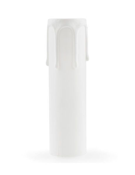 White Candle Socket Cover, larger model, height: 10.5 cm / 4.1 inch