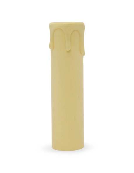 Candle Socket Cover, 10.0 cm  / 3.94 inch, light cream colour, with drops