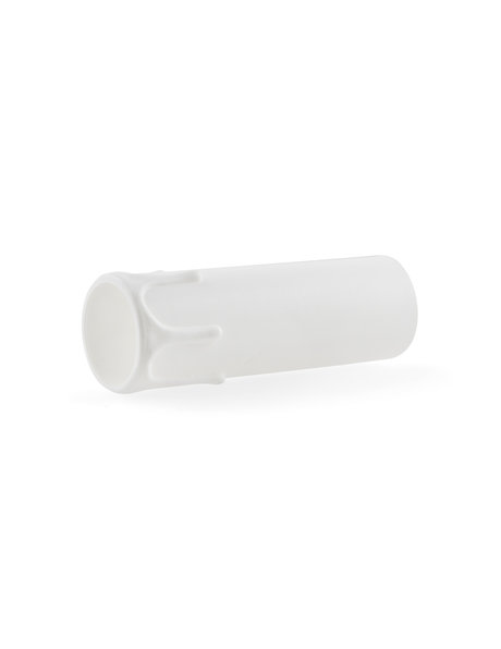 White Candle Socket Cover, hight: 9.0 cm / 3.5 inch