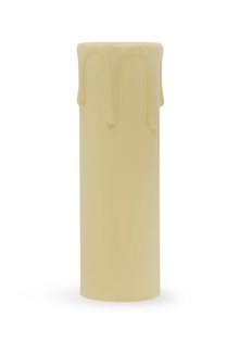 Candle Sleeve, E14, Cream, Droplets, 9.0x2.7 cm  /  3.5x1.1 inch