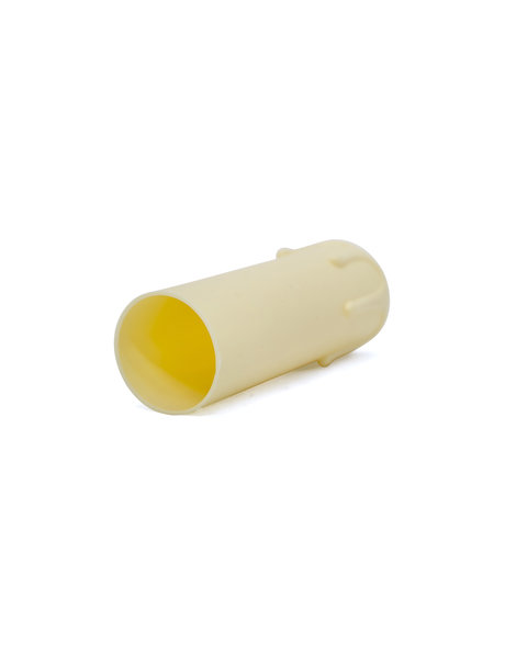 Candle socket cover, E14, cream colour, with droplets, 9.0x2.7 cm  /  3.5x1.1 inch