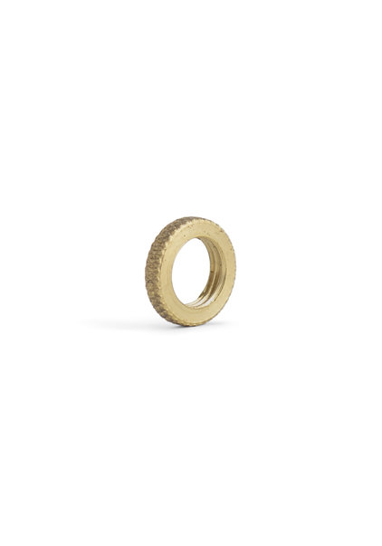 Brass Nut, Round, M10x1 Internal Thread