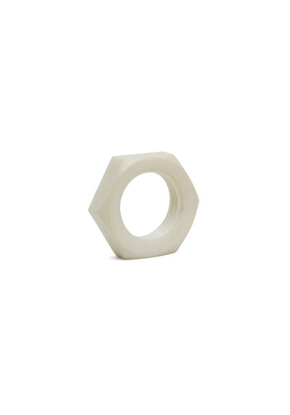 Plastic Nut, White, M10x1