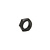 Black Nut, M10x1, synthetic