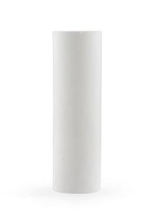 Candle Sleeve, White, Sleek Model : 8.5x2.4 cm  /  3.4x0.9 inch