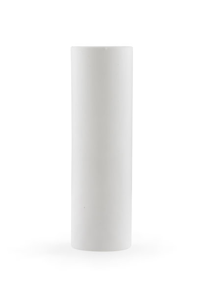 Candle Sleeve, White, Sleek Model : 8.5x2.4 cm  /  3.4x0.9 inch