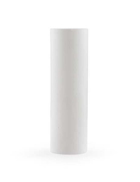 Sleek Candle Socket Cover, without droplets, white plastic, small size fitting e14