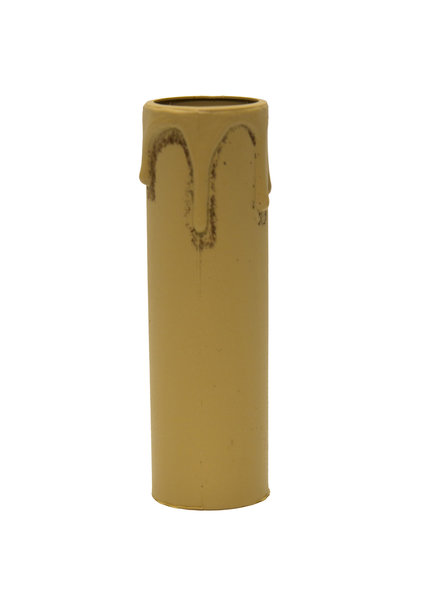 Kaarshuls, Gebrande look, 8.5x2.4 cm, met Druppels