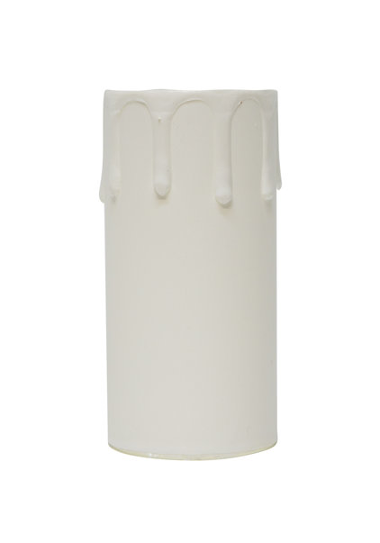 Candle Sleeve, E27, White, 8.5x4.0 cm / 3.4x1.6 inch,