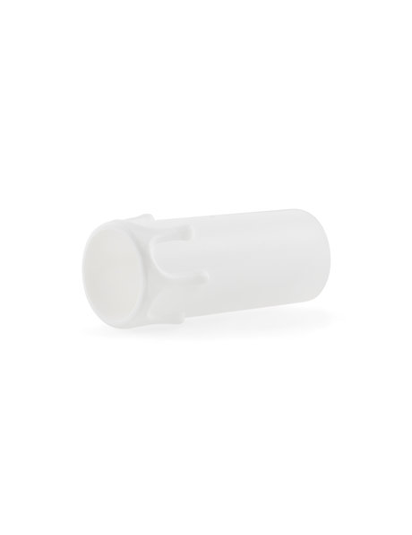 E14 Candle socket cover, white, wider model with drops, hight: 7.0 cm / 2.8 inch