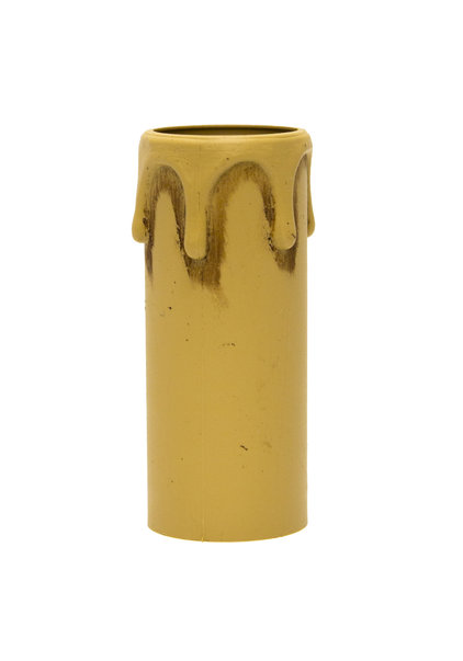 Candle, Cream colored with Drips 7.0x2.7 cm
