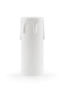 Candle Sleeve, E14, White, Drops, 6.5x2.4 cm / 2.55x0.95 inch