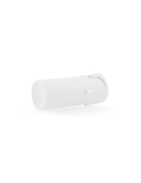 Candle Socket Cover (Sleeve) for Small Fitting (E14), White with Drops, 6.5x2.4 cm / 2.55x0.95 inch