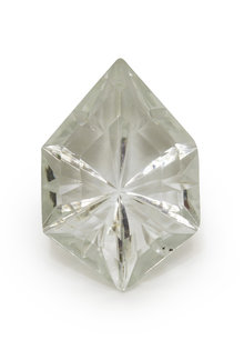 Chandelier Glass Bead, Hexagonal 6.5 cm