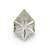 Chandelier glass beadwork. Hexagonal glass, flat on the front, tip on the back
