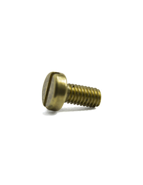 Gold-coloured bolt, M3x1 thread, flat head
