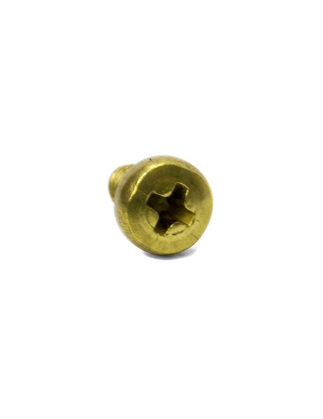 Brass bolt, M3x1 thread, crosshead